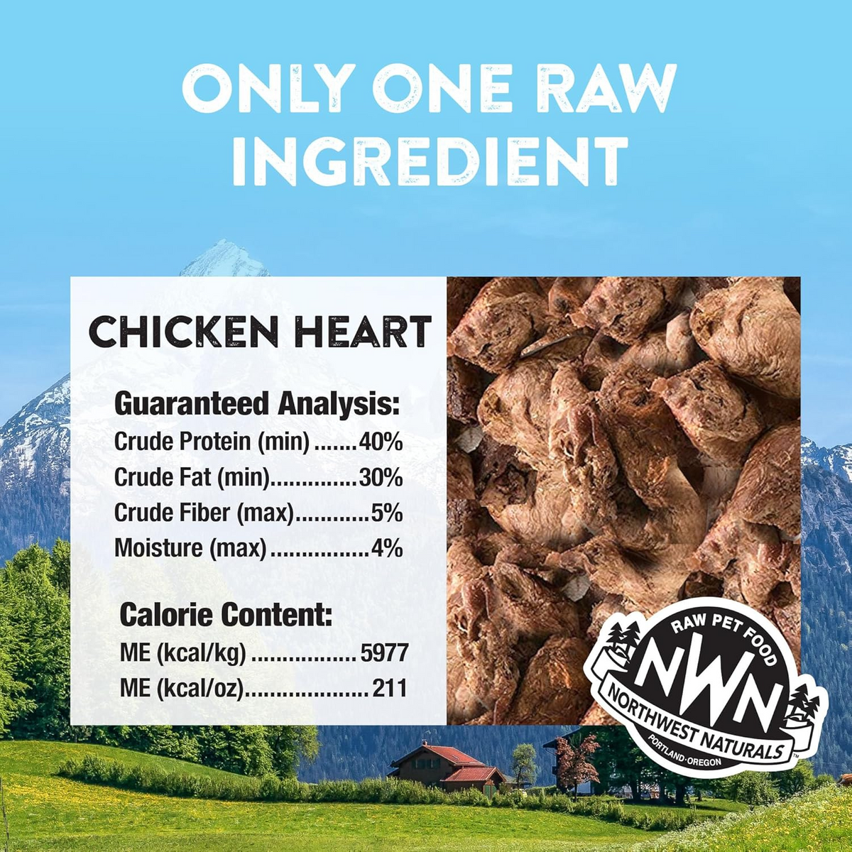 Freeze Dried Treat for Dogs & Cats - RAW REWARDS - Chicken Heart