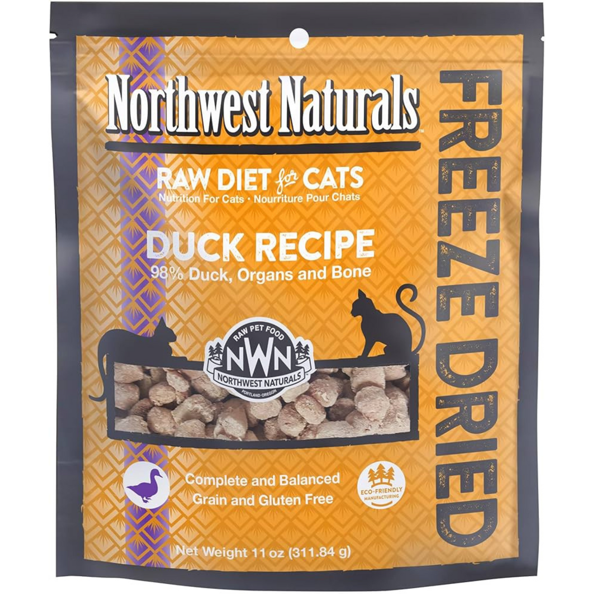 Freeze Dried Cat Food - Nibbles - Duck Recipe - 11 oz