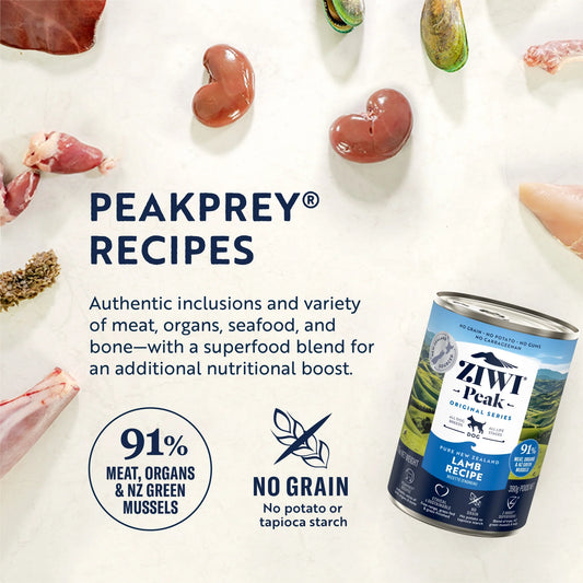 ZIWI Peak Canned Wet Dogs Food-Lamb 巅峰狗罐头-羊肉