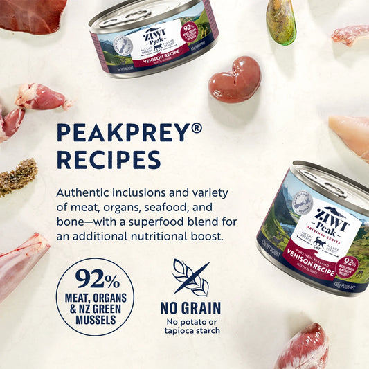 ZIWI Peak Canned Wet Cat. Food- Venison 巅峰猫罐头-鹿肉