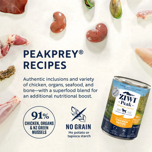 ZIWI Peak Canned Wet Dogs Food-Chicken 巅峰狗罐头-鸡肉