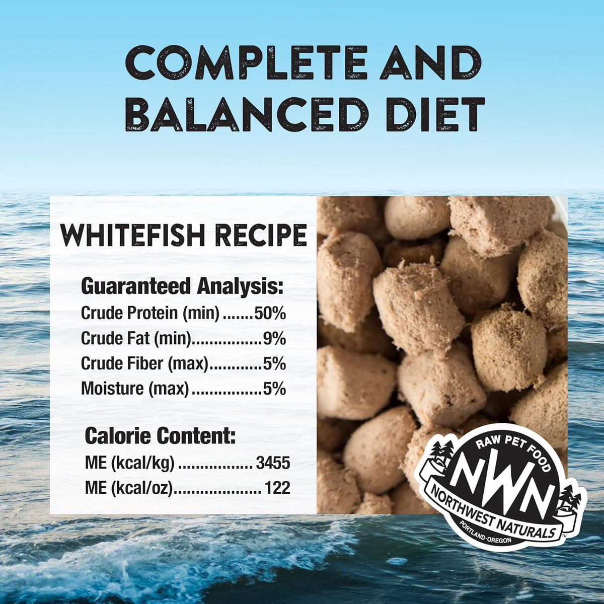 Freeze Dried Cat Food - Nibbles - Whitefish Recipe - 11 oz