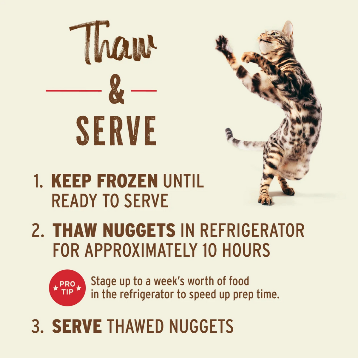 Cat Frozen Raw - Pork Nuggets