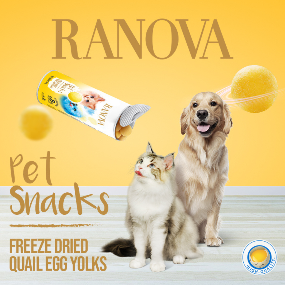 Freeze Dried Dog & Cat Treat - Quail Egg Yolk