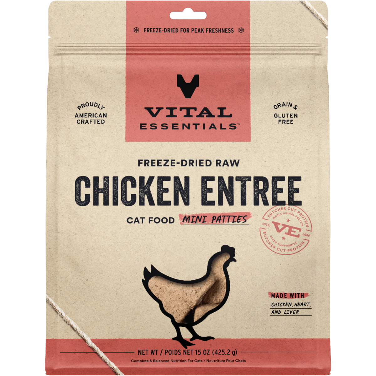 Freeze Dried Cat Food - Mini Patties - Chicken
