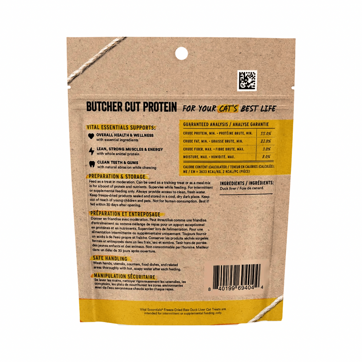 Freeze Dried Cat Treat - Duck Liver