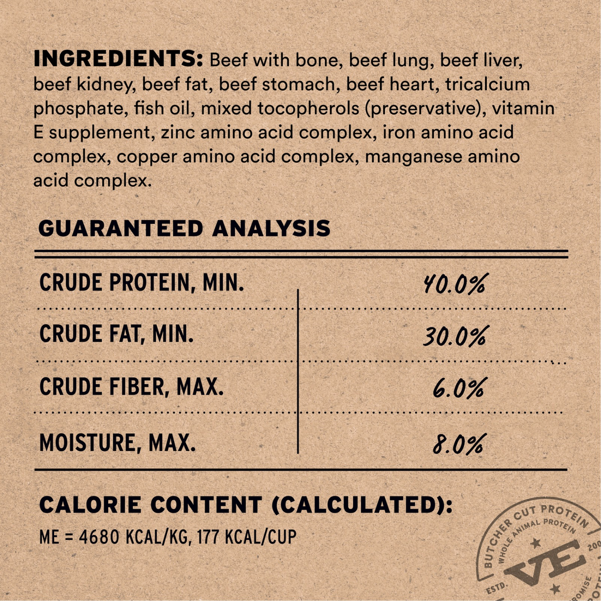 Freeze Dried Dog Food - Soft Nibs - Beef