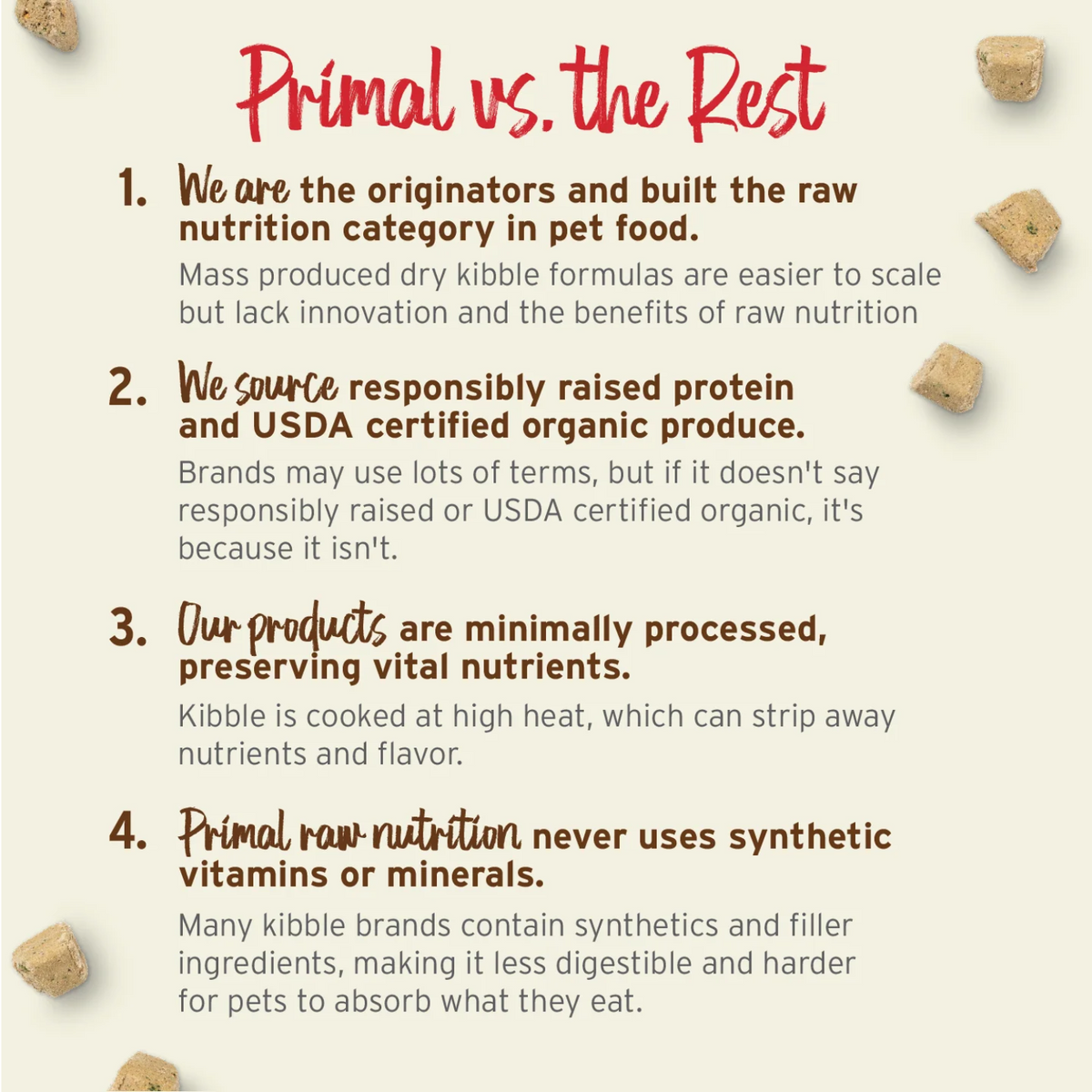 Freeze Dried Cat Food - Pork Dinner Nuggets - Adult