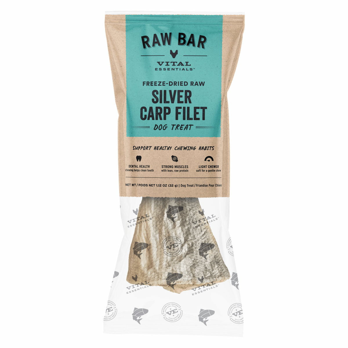 Freeze Dried Dog Treat - Raw Bar - Silver Carp Filet
