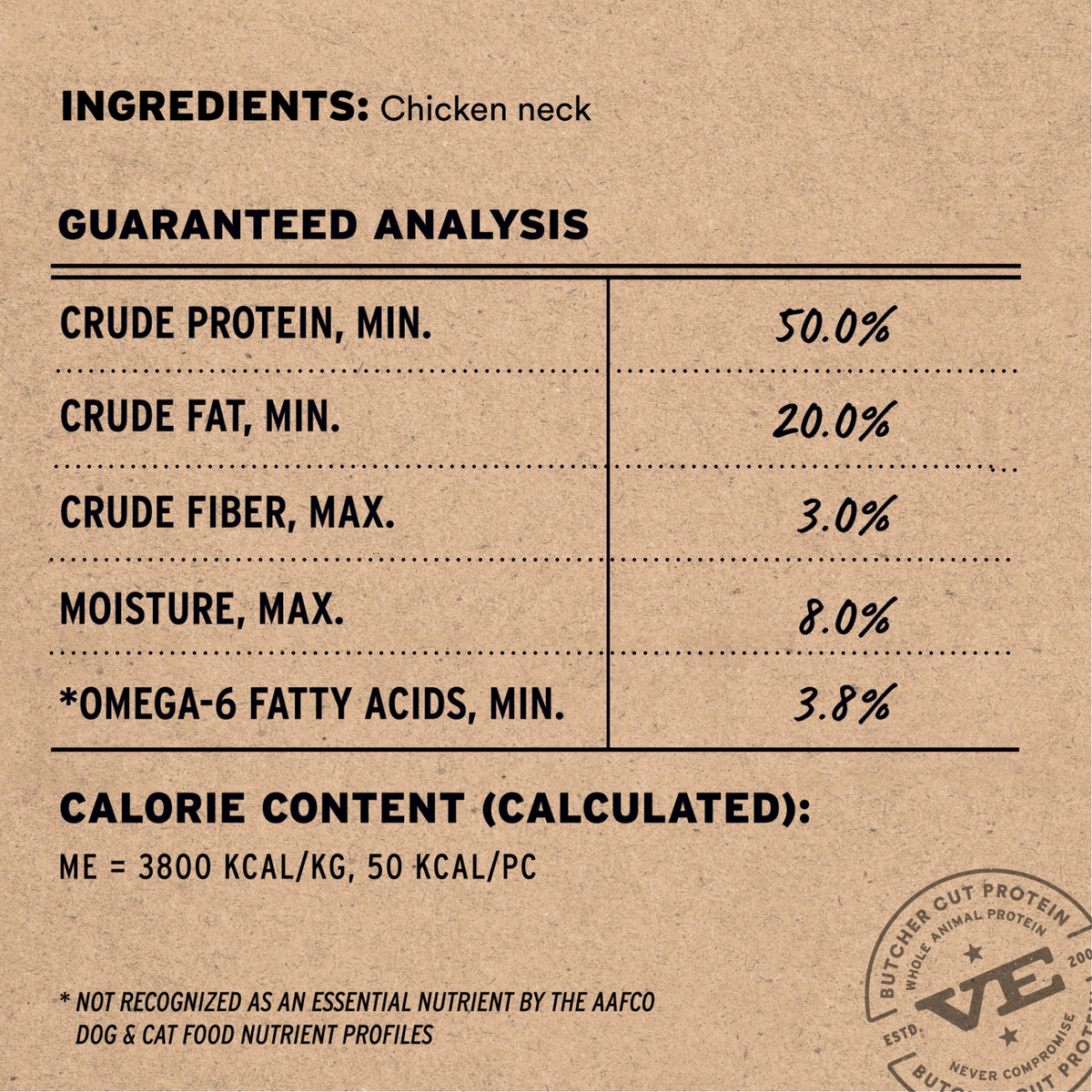 Freeze Dried Dog & Cat Treat - Raw Bar - Chicken Necks