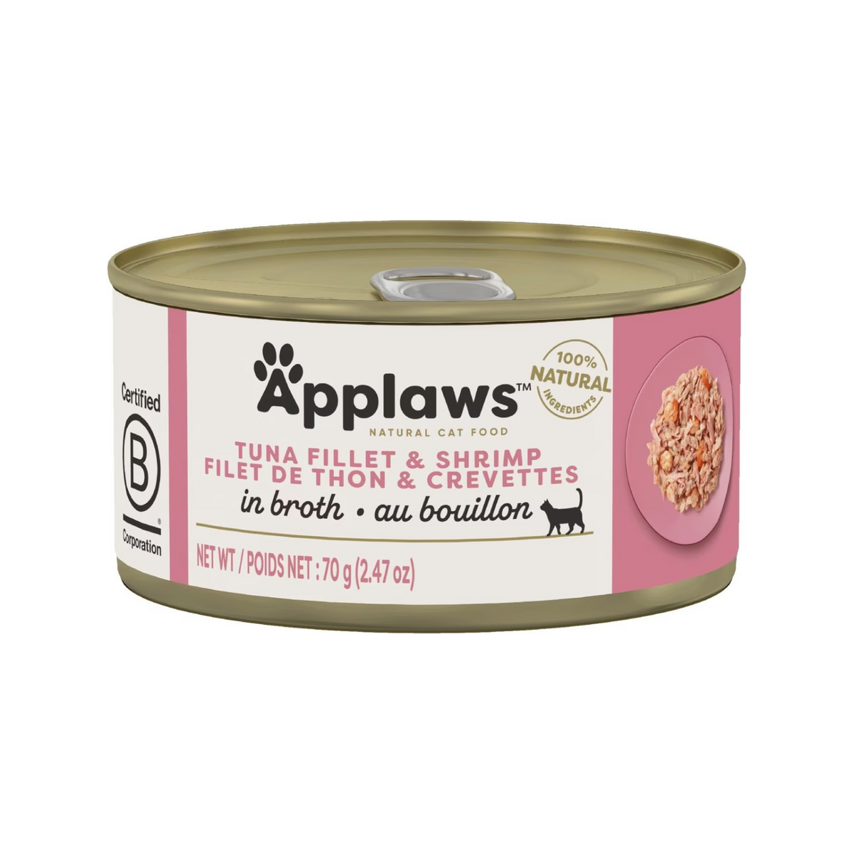 Canned Cat Treat - Tuna Fillet & Shrimp in Broth