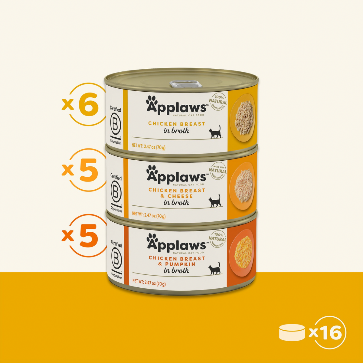 Canned Cat Treat - Chicken Selection Multipack in Broth