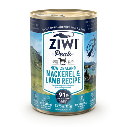 ZIWI Peak Canned Wet Dogs Food-Mackerel & Lamb 巅峰狗罐头-马鲛鱼羊肉