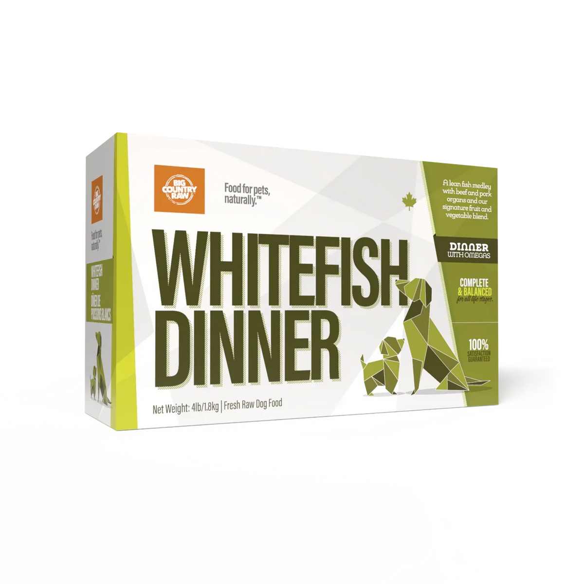 Big Country Raw - Dog - White Fish Dinner Carton