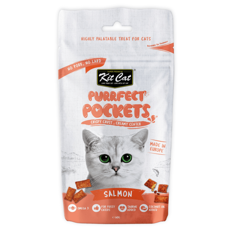 Crunchy Cat Treat - PURRFECT POCKET - Salmon - 60 g