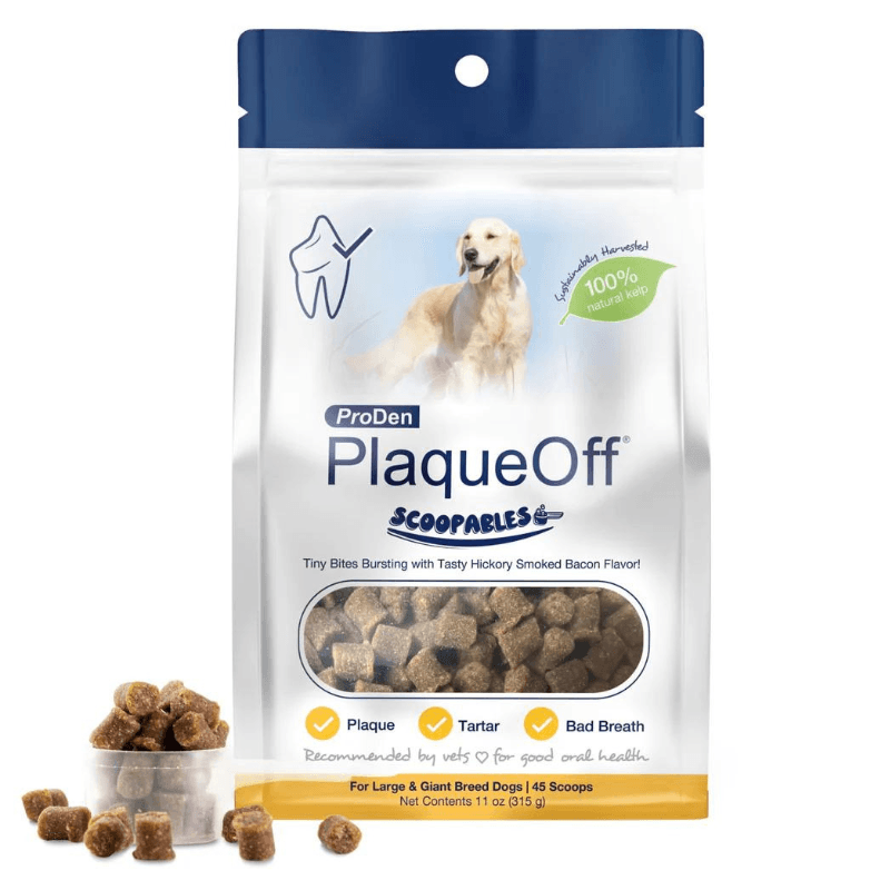 Dog Dental Care - SCOOPABLES - PlaqueOff Soft Chews For Large & Giant Breed Dogs - 45 scoops