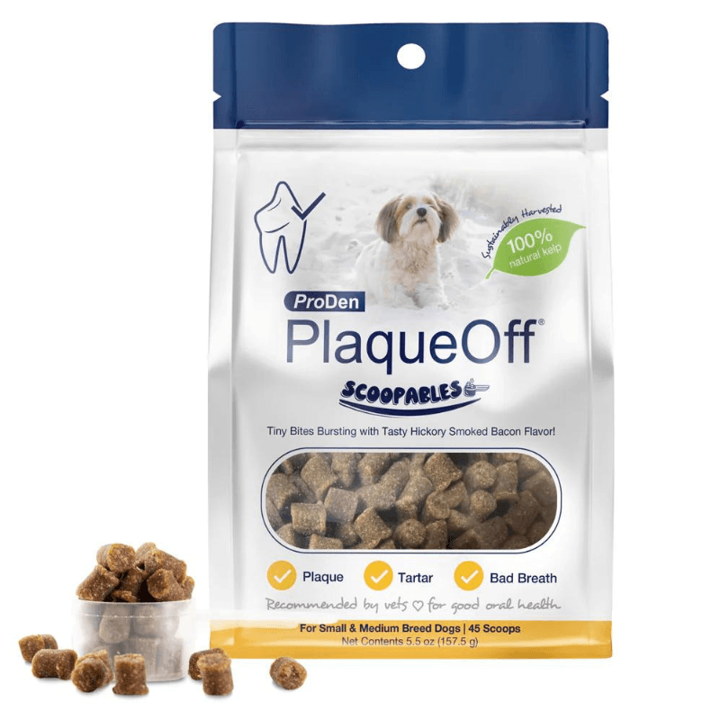 Dog Dental Care - SCOOPABLES - PlaqueOff Soft Chews For Small & Medium Breed Dogs - 45 scoops