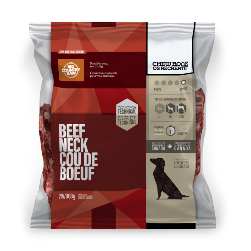 Big Country Raw - Dog - Frozen Raw Meaty Bones Beef Neck
