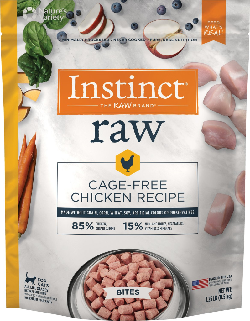 Instinct - Cat - Raw Cage Free Chicken Bites 85/15