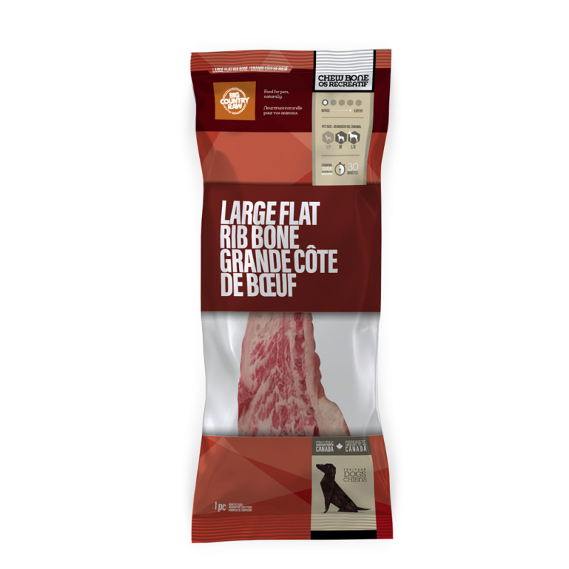 Big Country Raw - Dog - Frozen Raw Meaty Bones Flat Rib Bone