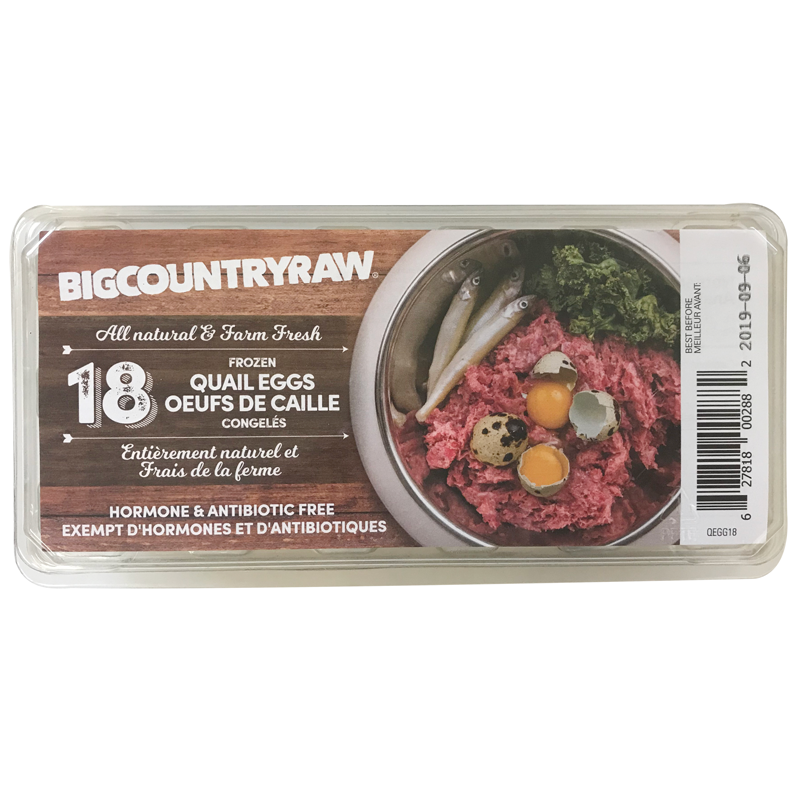 Big Country Raw - Cat & Dog - Frozen Raw Quail Eggs