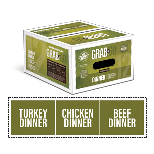 Big Country Raw - Dog - Grab N Go Dinner Variety Pack
