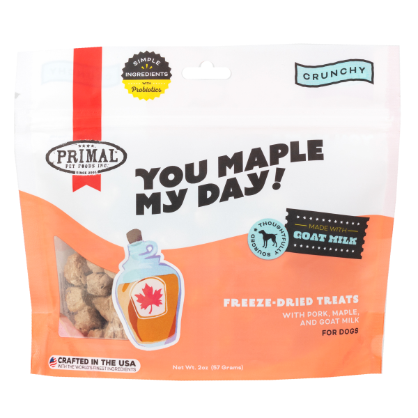 Primal You Maple My Day Freeze-Dried Treats for Dogs