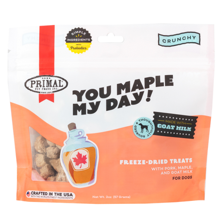 Primal You Maple My Day Freeze-Dried Treats for Dogs