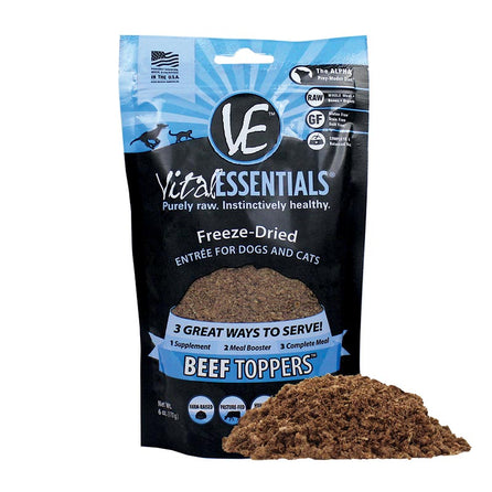 Vital Essentials - Dog/Cat GF Freeze-Dried Beef Meal Boost Topper - 6 oz