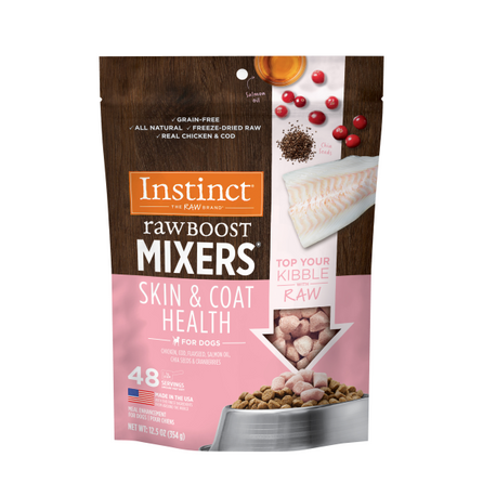 Instinct Raw Boost Mixers Skin & Coat Health for Dogs