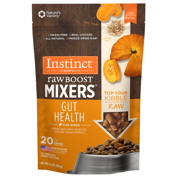 Instinct Raw Boost Frozen Mixers Gut Health for Dogs