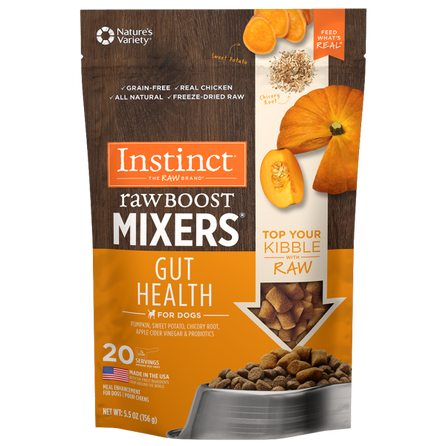 Instinct Raw Boost Frozen Mixers Gut Health for Dogs