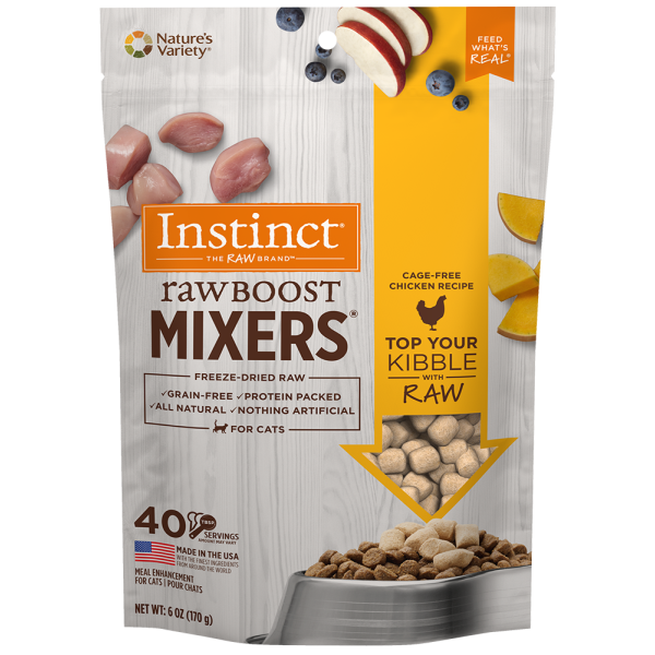 Instinct Cat Raw Boost FD Mixers CageFree Chicken