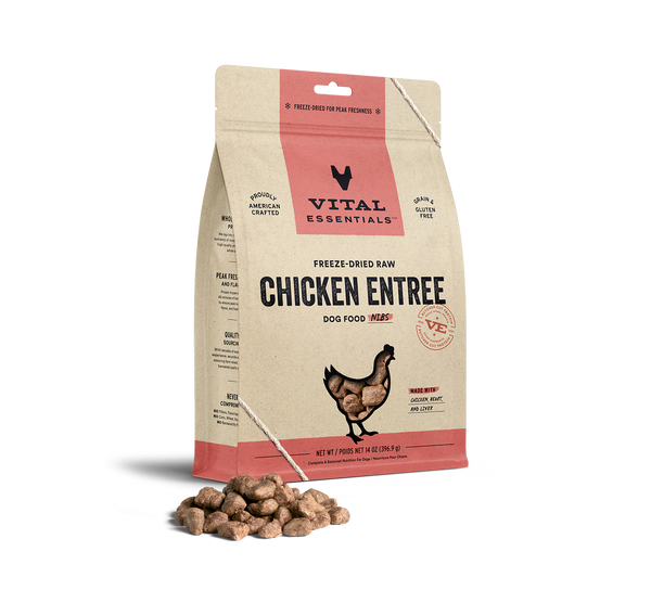 Vital Essentials - Dog Chicken Freeze Dried Mini Nibs - 14 oz