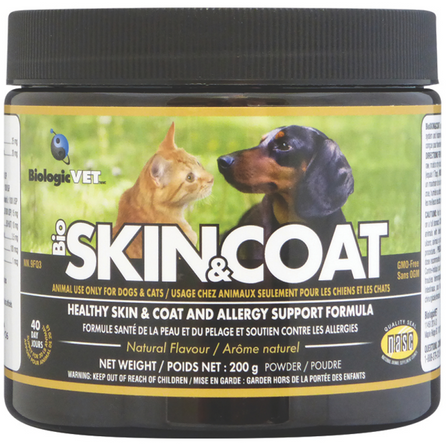 BiologicVet BioSKIN&COAT Powder for Dogs & Cats 皮毛护理素