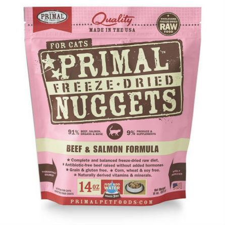 Primal Cat Freeze-Dried Nuggets - Beef & Salmon 主食冻干-牛肉三文鱼