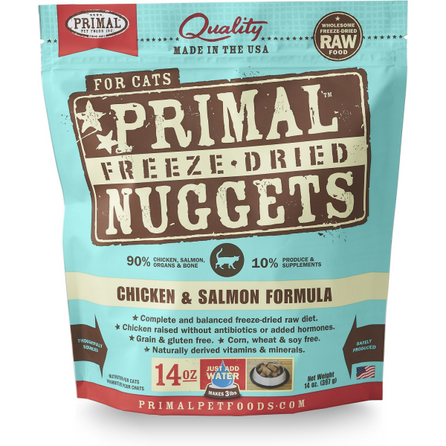 Primal Cat Freeze-Dried Nuggets - Chicken & Salmon Formula