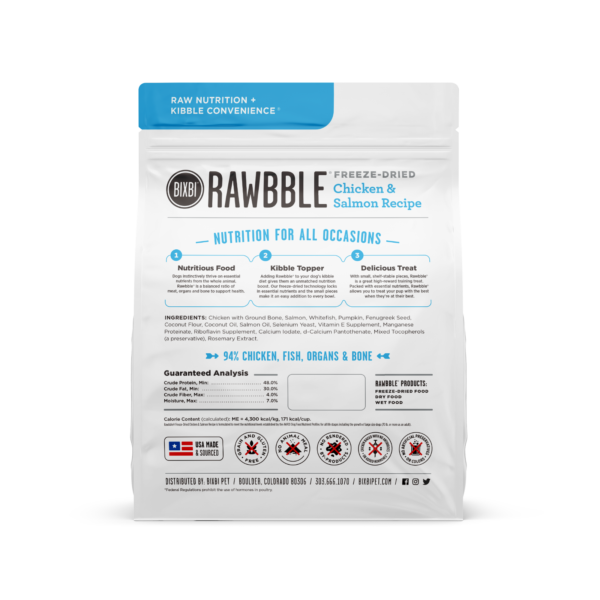 BIXBI - Freeze Dried - Rawbble - Salmon & Chicken