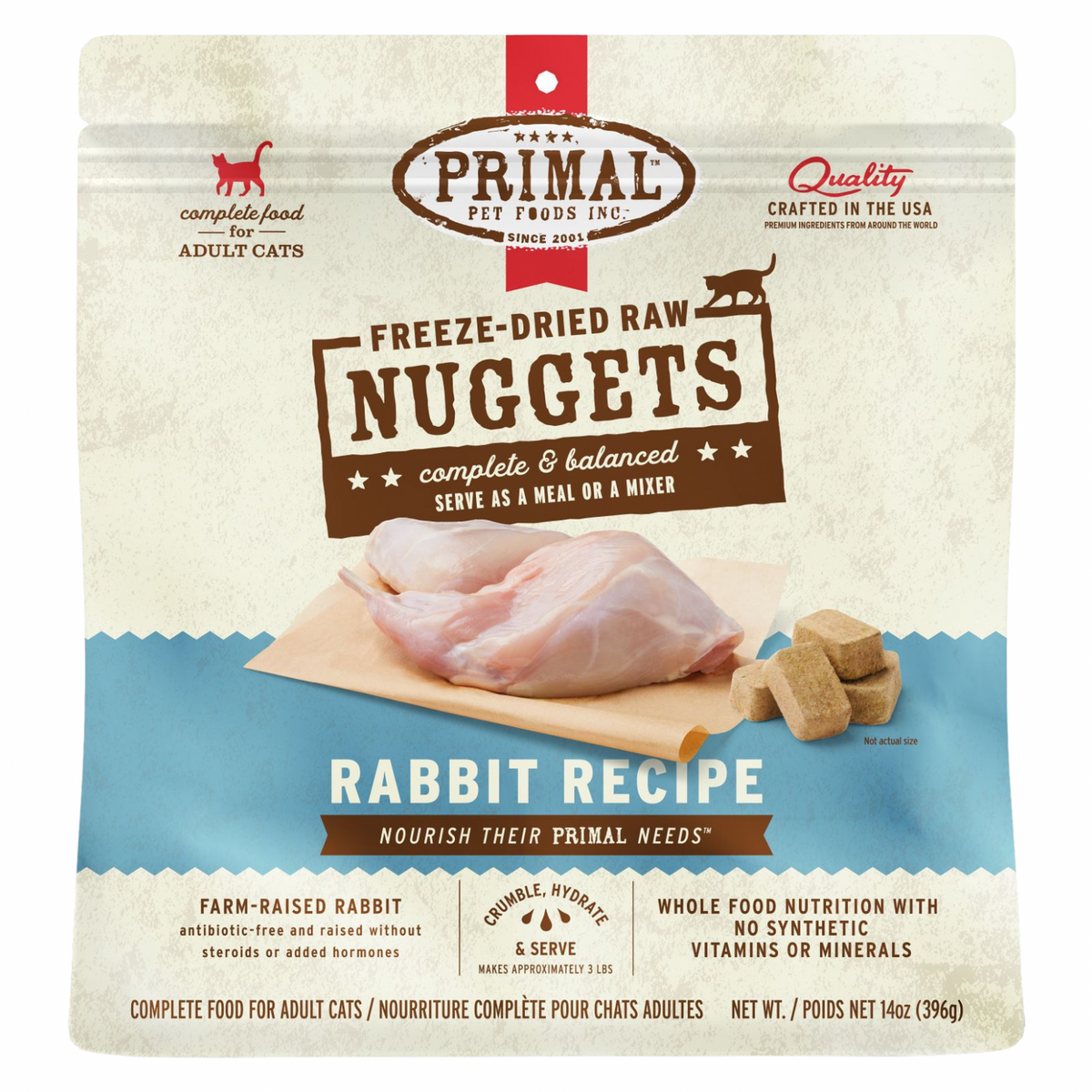 Freeze Dried Cat Food - Rabbit Dinner Nuggets - Adult
