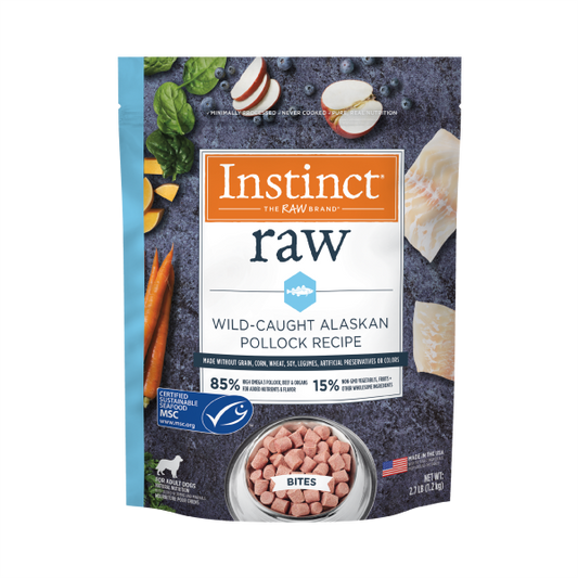Instinct - Dog - Raw Adult Wild Caught Alaskan Pollock Bites