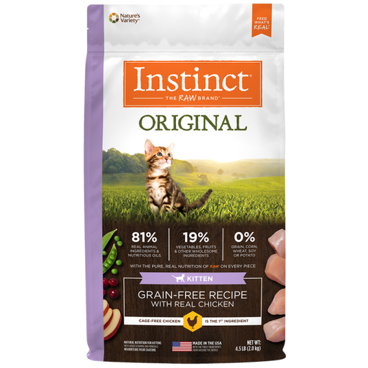 Instinct - Cat - Original Kitten Grain Free Kibble Chicken
