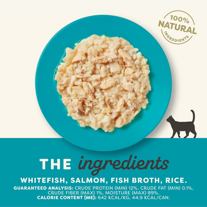 Canned Cat Treat - Whitefish & Salmon in Broth - 2.47 oz
