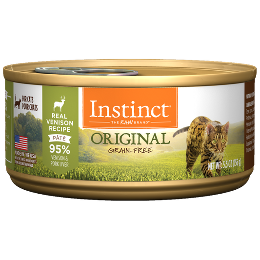 Instinct Cat Original GF GrassFed Venison 5.5 oz Cans