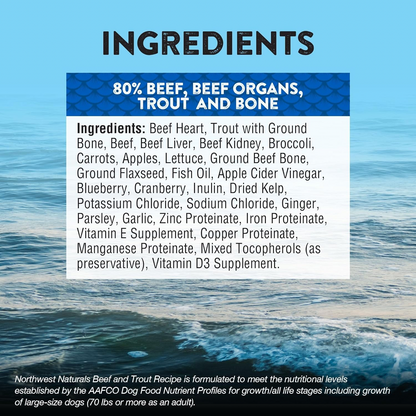 Freeze Dried Dog Food - Nuggets - Beef & Trout Recipe