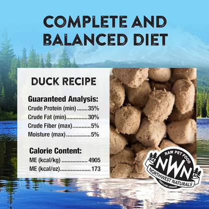 Freeze Dried Cat Food - Nibbles - Duck Recipe - 11 oz