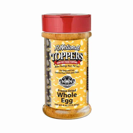 Feeze Dried FUNCTIONAL Food Topper for Dogs & Cats - Whole Egg - 4 oz