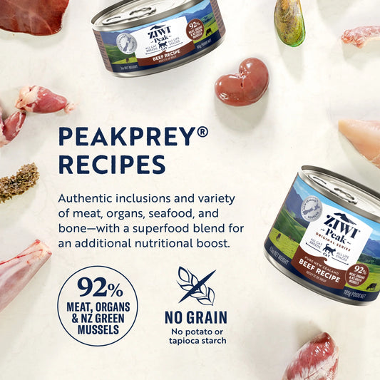 ZIWI Peak Canned Wet Cat. Food-Beef巅峰猫罐头-牛肉