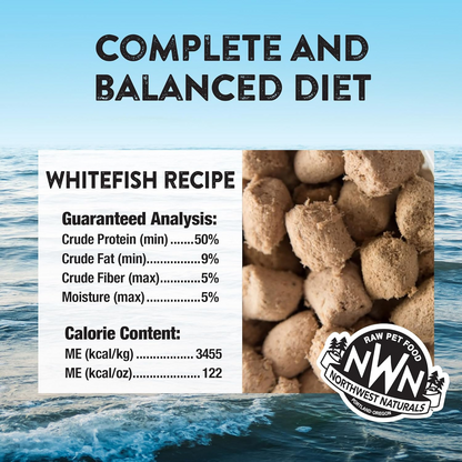 Freeze Dried Cat Food - Nibbles - Whitefish Recipe - 11 oz