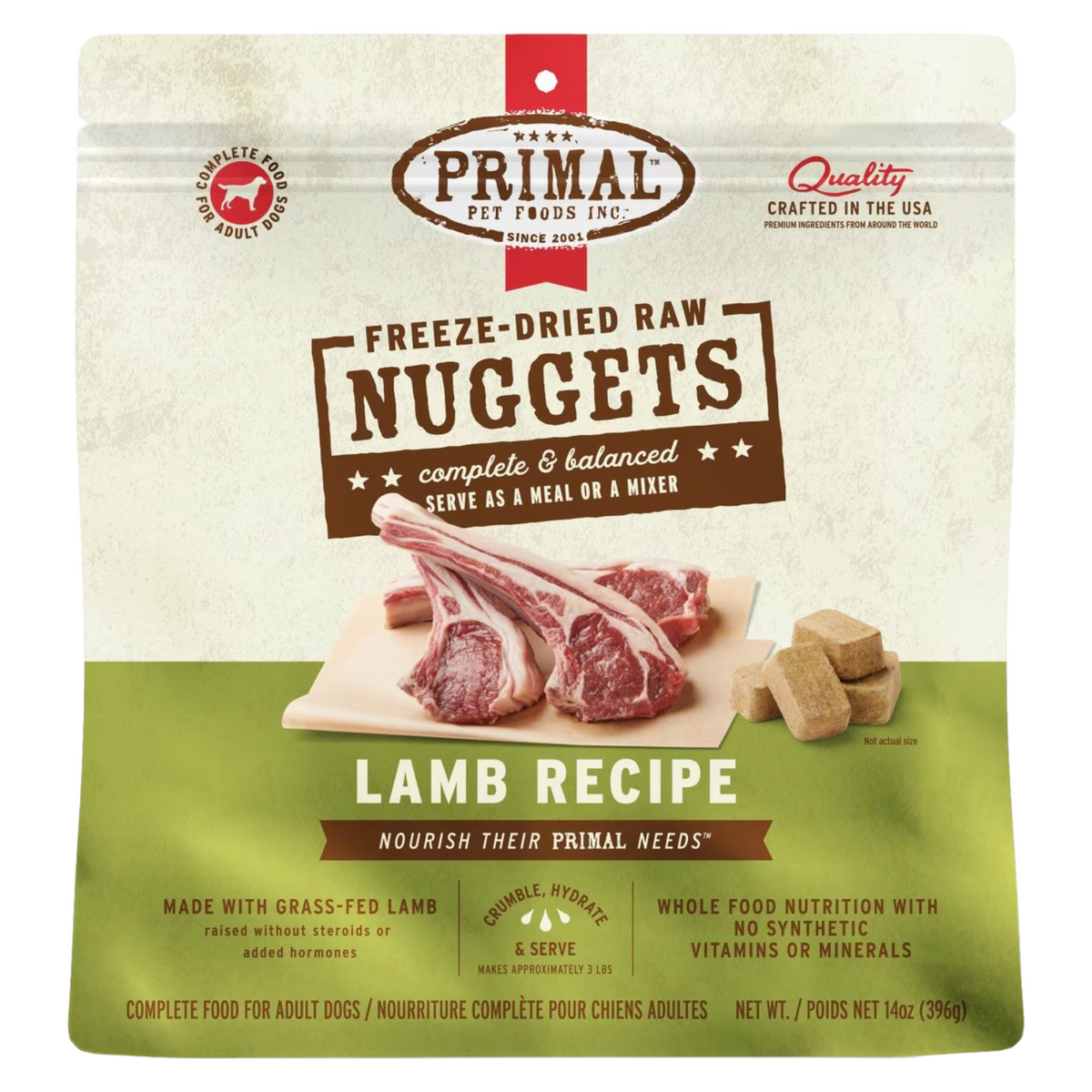 Freeze Dried Dog Food - Lamb Dinner Nuggets - Adult
