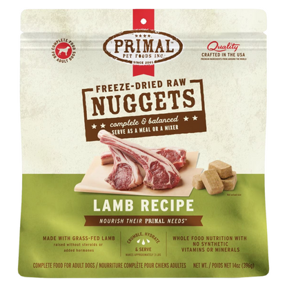 Freeze Dried Dog Food - Lamb Dinner Nuggets - Adult